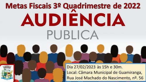 Audiência Pública 3º Quad. 2022