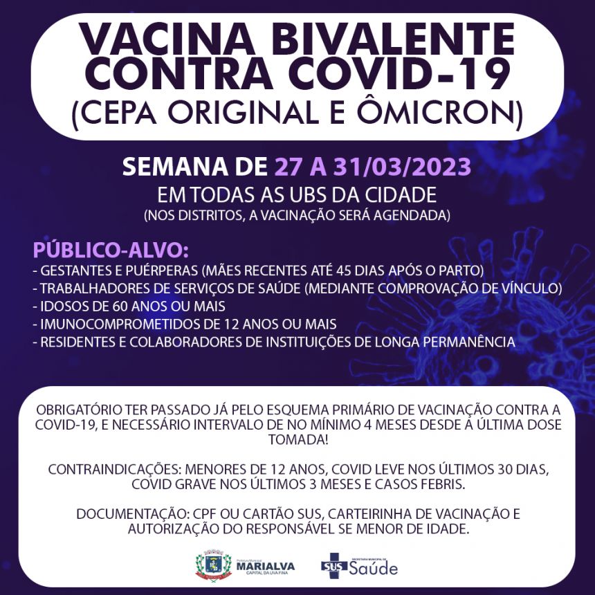 Aplicação da vacina bivalente contra a Covid-19 continua em Marialva
