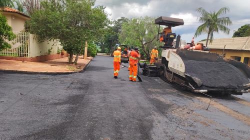 Prefeitura realiza recape asfáltico no Distrito de Aquidaban