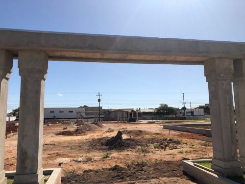 Jardim Eldorado terá nova praça em setembro, obras estão avançadas, veja fotos