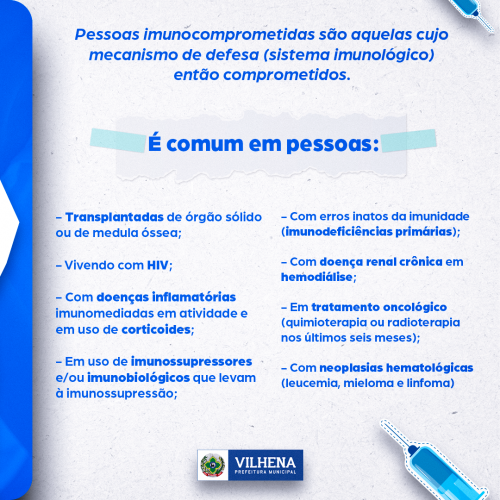 Vilhena disponibiliza vacina bivalente para os imunocomprometidos a partir de 12 anos, gestantes e puérperas