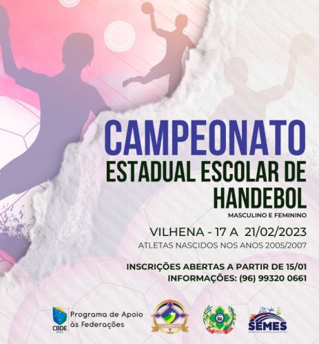 Campeonato Estadual Escolar começa nesta sexta-feira em Vilhena