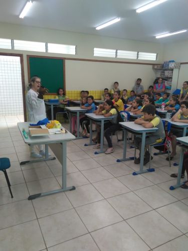 "Saúde na Escola" é a iniciativa da saúde em promover palestras para alunos de Turvo 