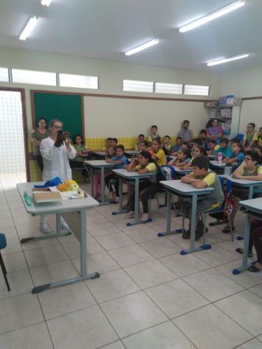 "Saúde na Escola" é a iniciativa da saúde em promover palestras para alunos de Turvo 