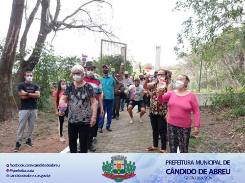 ENCONTRO DA MELHOR IDADE REÚNE IDOSOS PARA PARTICIPAREM DE PALESTRA E CAMINHADA.