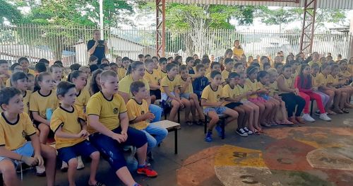 Secretaria de Saúde realiza palestras educativas em escolas e alerta alunos sobre a prevenção e controle do Covid-19 e dengue