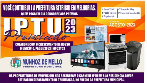 IPTU PREMIADO PARTICIPE!