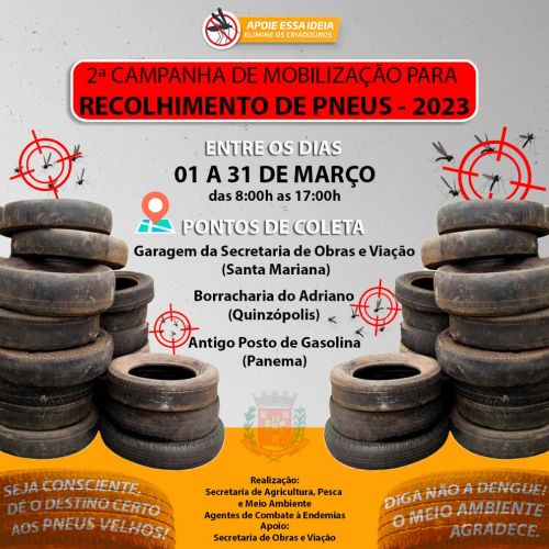 2° Campanha de Mobilização de Recolhimento de Pneus 2023