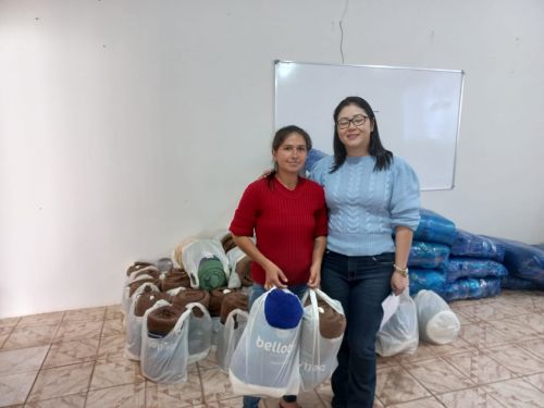 Secretaria de Assistência Social realiza a entrega de cobertores para famílias em acompanhamento em São Pedro do Ivaí