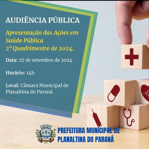 Audiência Pública da Prestação de Contas da Gestão em Saúde