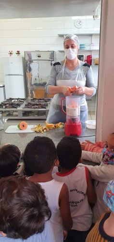 Em Mariápolis, alunos de creche municipal participam de atividade de educação nutricional 