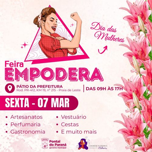 Nesta sexta, 07 de Março, Feira Empodera especial ao Dia das Mulheres!