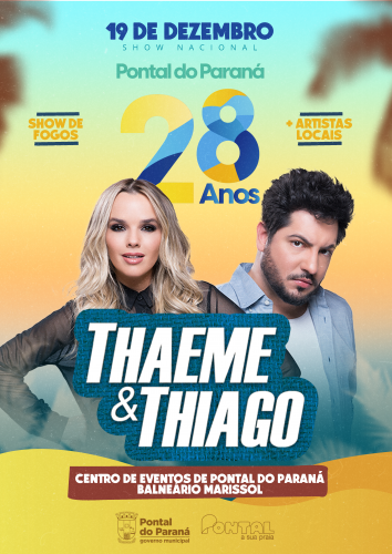 Aniversário de 28 anos terá shows, feira, evento esportivo e sorteio de R$ 30 mil do Nota Pontalense
