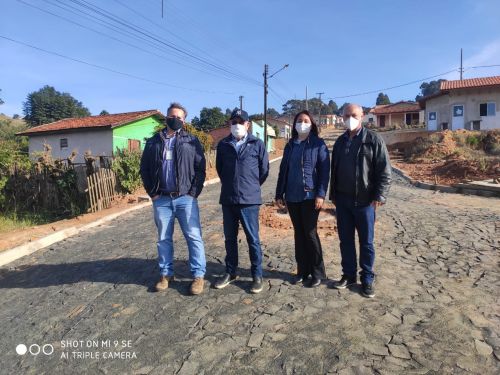 Prefeitura Municipal, Superintendência da Cohapar e técnicos da Construtora Guilherme vistoriam obra no município de Wenceslau Braz