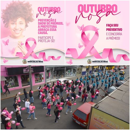 CAMPANHA OUTUBRO ROSA É LANÇADA EM WENCESLAU BRAZ