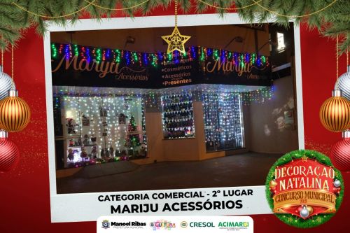 Saiu o resultado do concurso "Decoração Natalina"