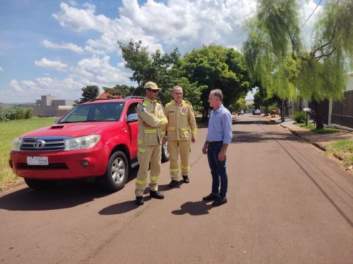  Visita do Tenente Coronel Azevedo e Tenente Coronel Adriano Alves, do Corpo de Bombeiros de Maringá