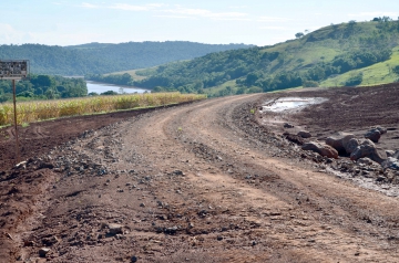 Trecho da estrada aps passar por melhorias: mudana significativa