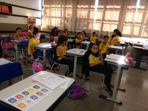 Atividades sobre a importância do meio ambiente são desenvolvidas com alunos da Escola Municipal Furusato Tomio