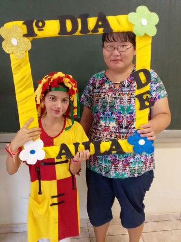 Início das aulas na Escola Municipal Monteiro Lobato