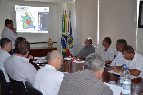 Reunião com equipe técnica e vereadores sobre a revisão do Plano Diretor