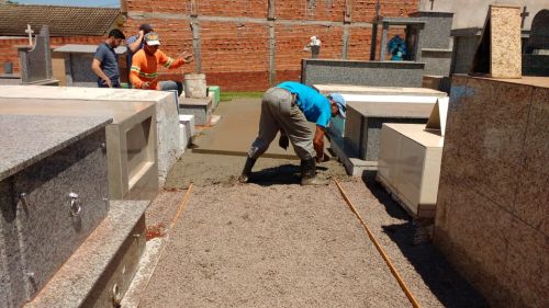 Estrutura do Cemitério sendo totalmente revitalizada; novos sanitários e administrativo serão implantados no local
