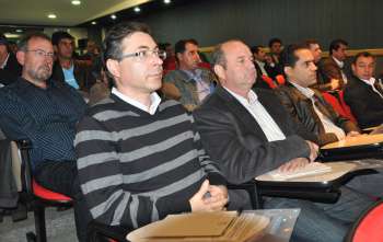 Os ubiratanenses Orlando Vieira Filho (vice-prefeito); Sebastio Osmar Beraldo (pres.do Legislativo) e Osmar Pires da Silva (chefe de Gabinete), participaram do encontro